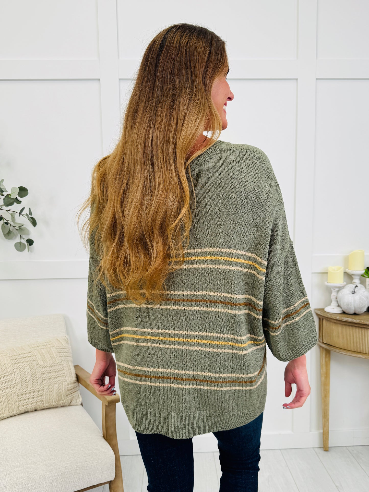 Mountain Sunset Sweater In Sage