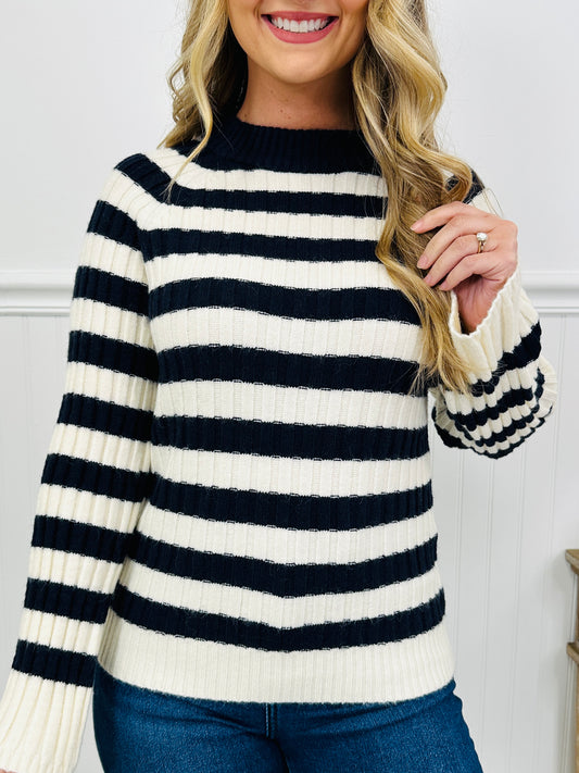 The Pattern We Keep Sweater in Navy