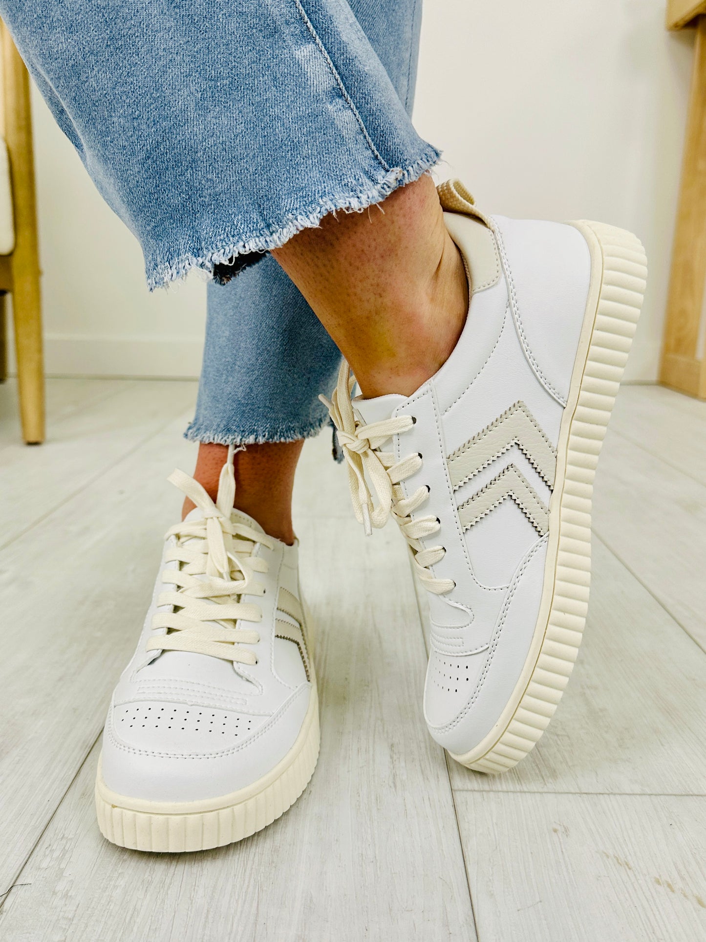 Cloud Stride Sneakers in White