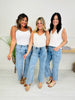 Summer Mood Cropped Wide Leg Jeans