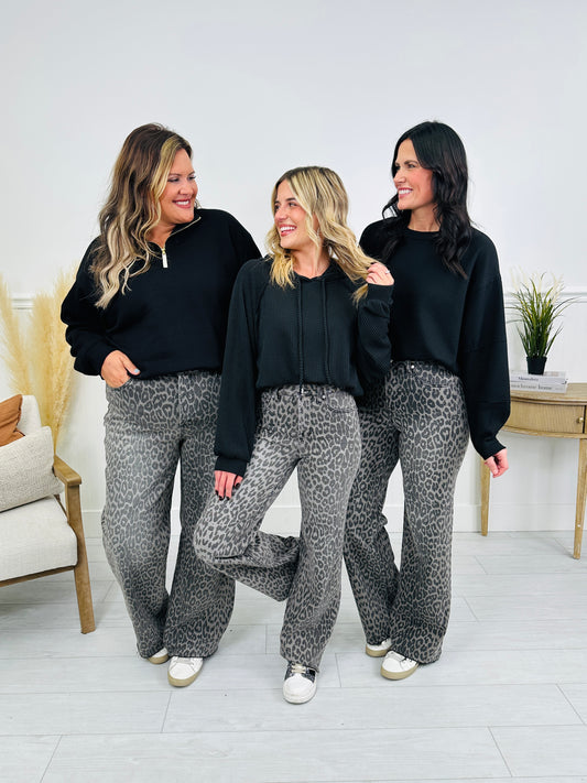 Wild Thing Tummy Control Grey Leopard Jeans