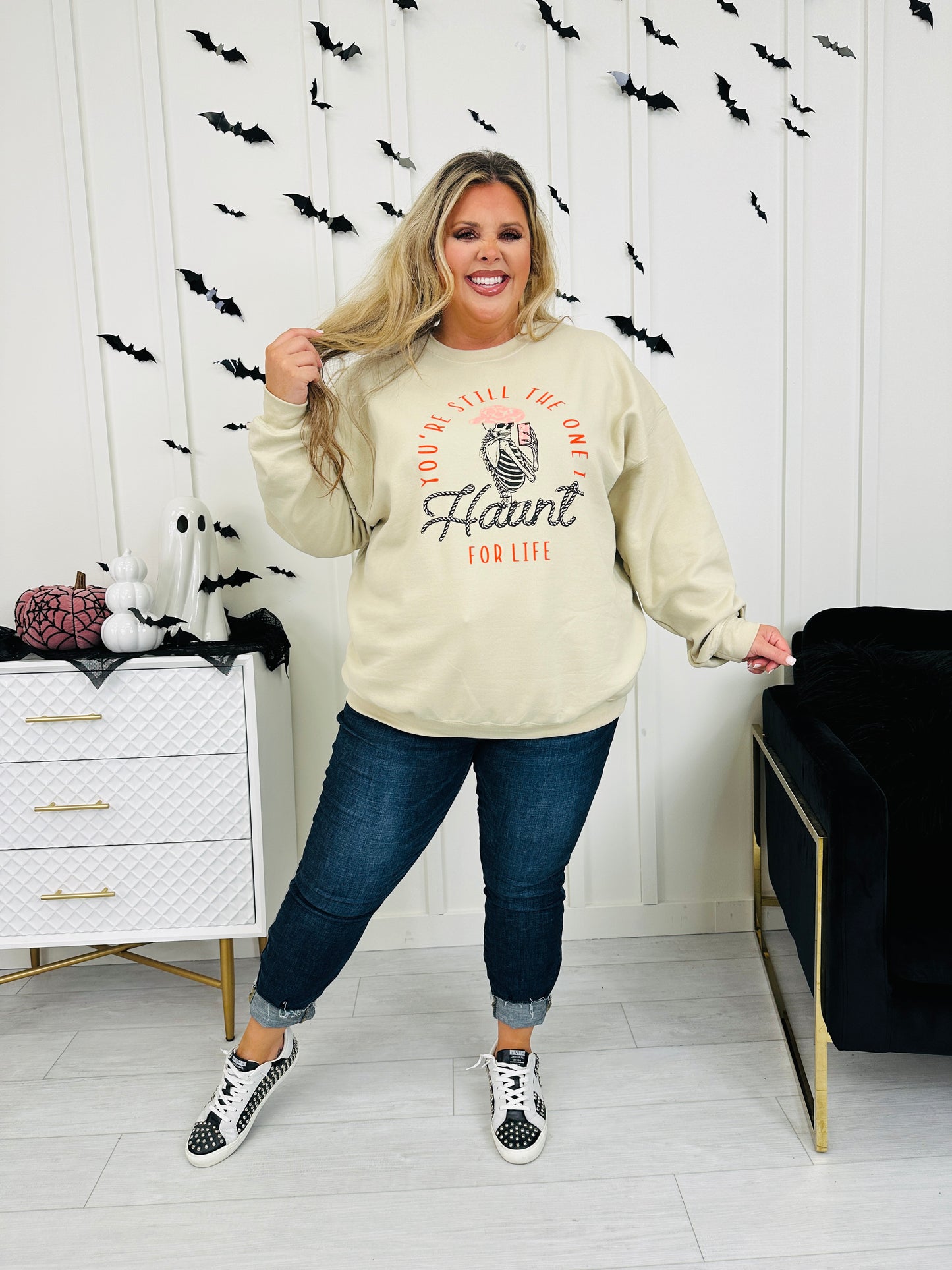 You're The One That I Haunt Graphic Crewneck Sweatshirt