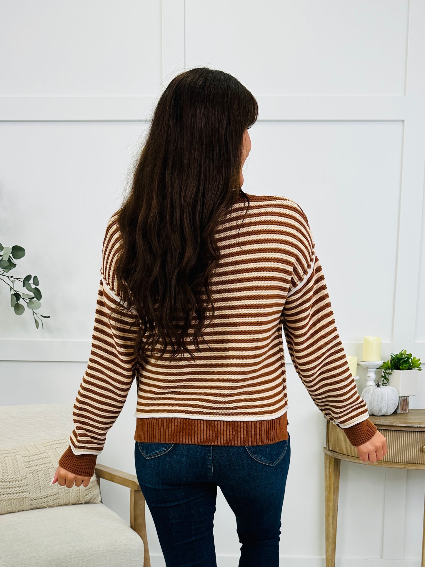 Toffee Stripe Sweater