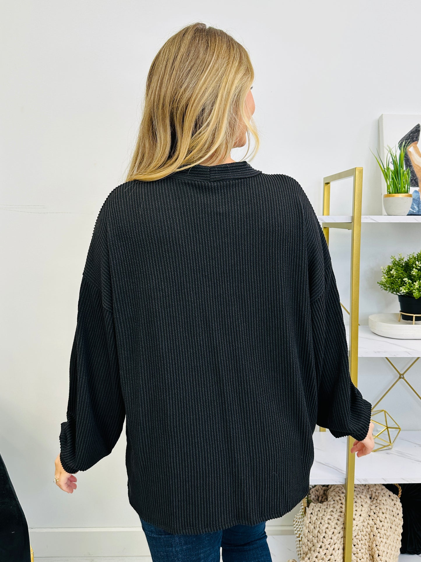 Between the Buttons Cardigan In Black