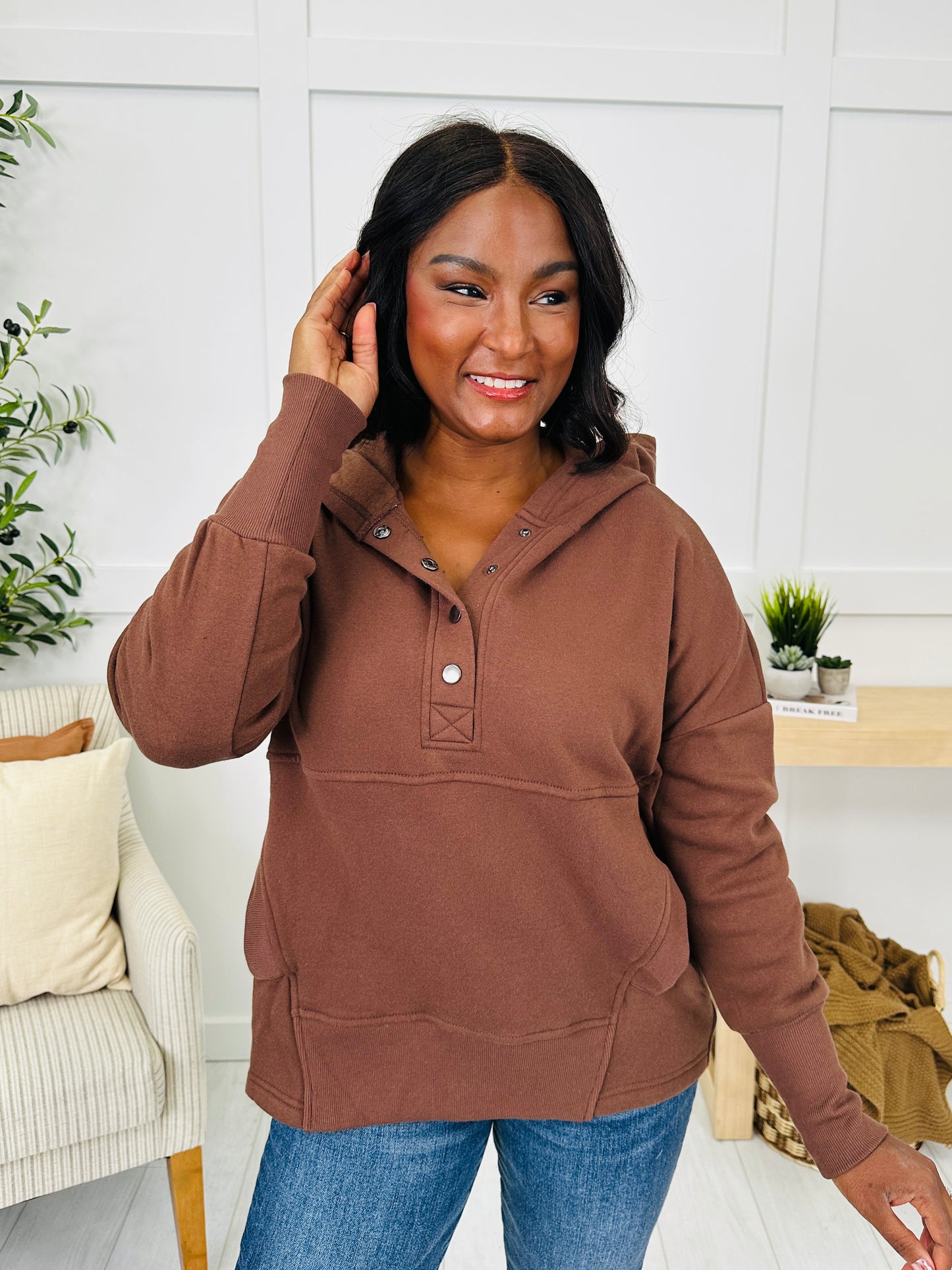 Buttoned In Comfort Pullover- Multiple Colors!