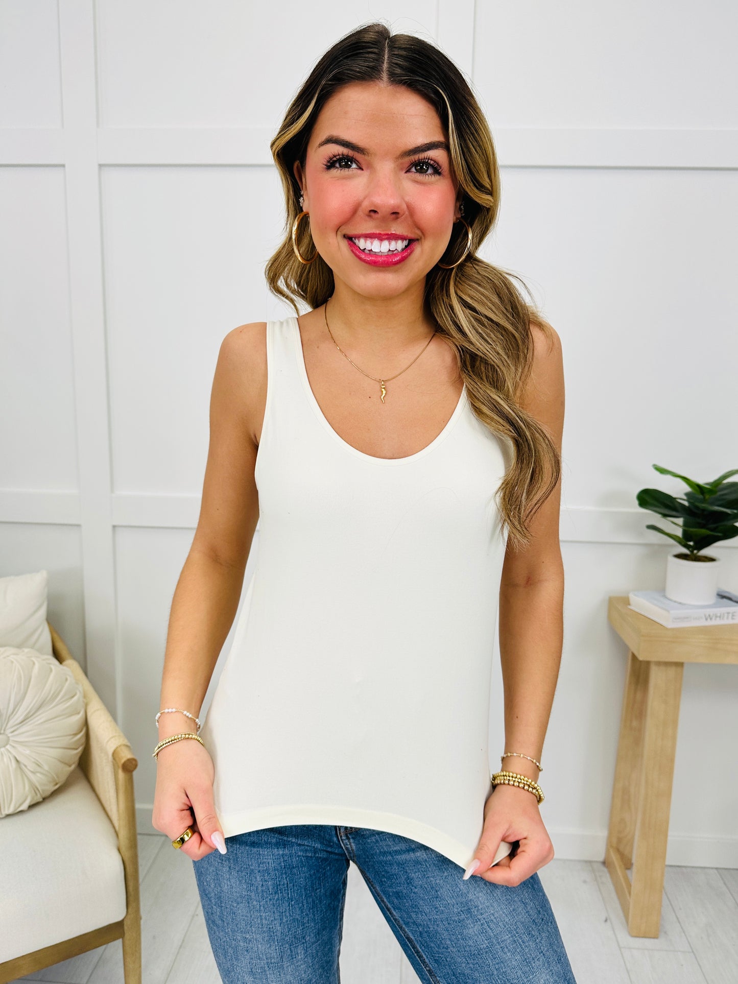 Cropped Reversible Shapewear Tank- Multiple Colors!