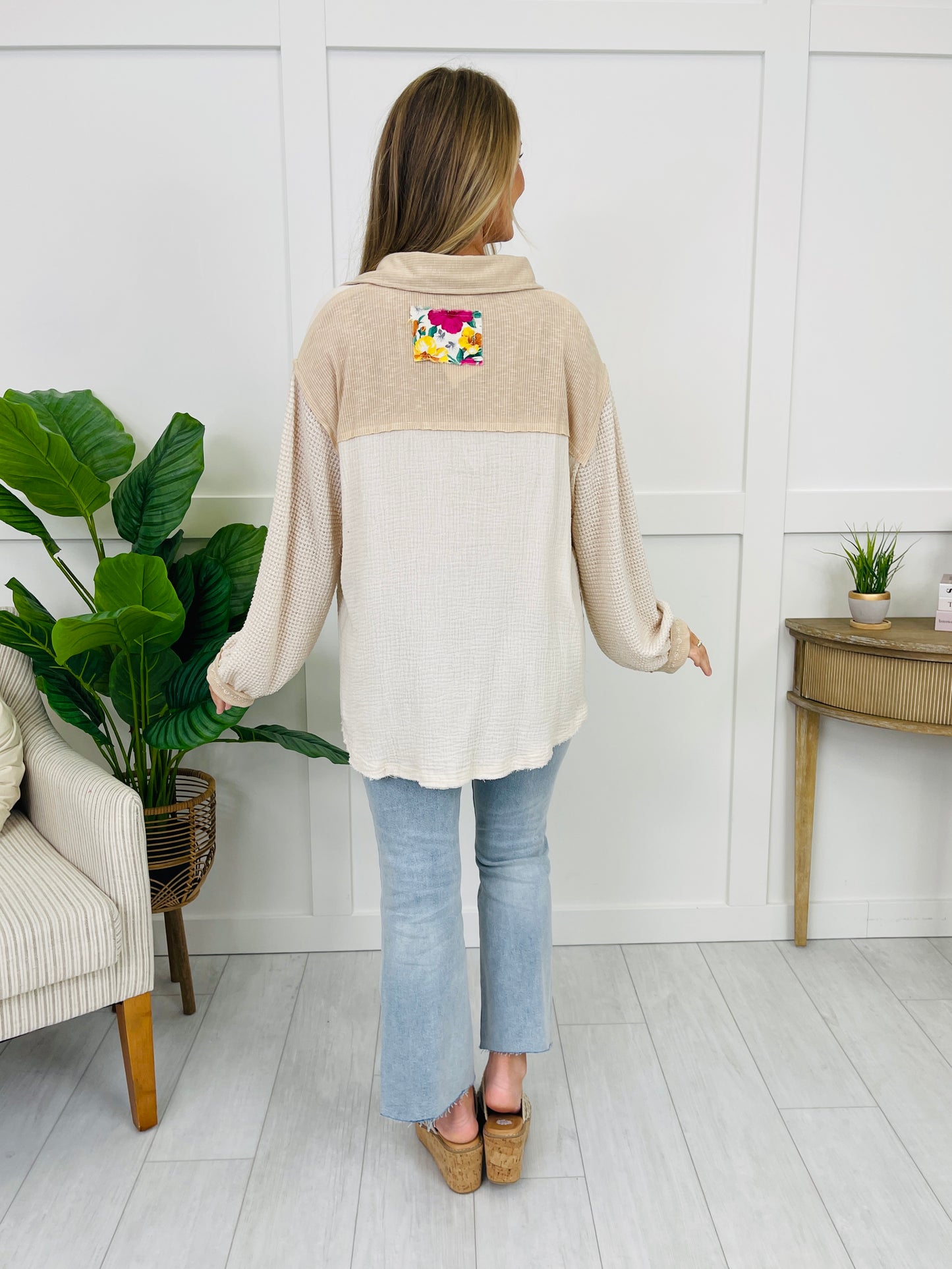 Flowered Serenity Top