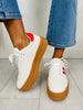 Street Sport Sneaker In White/Red