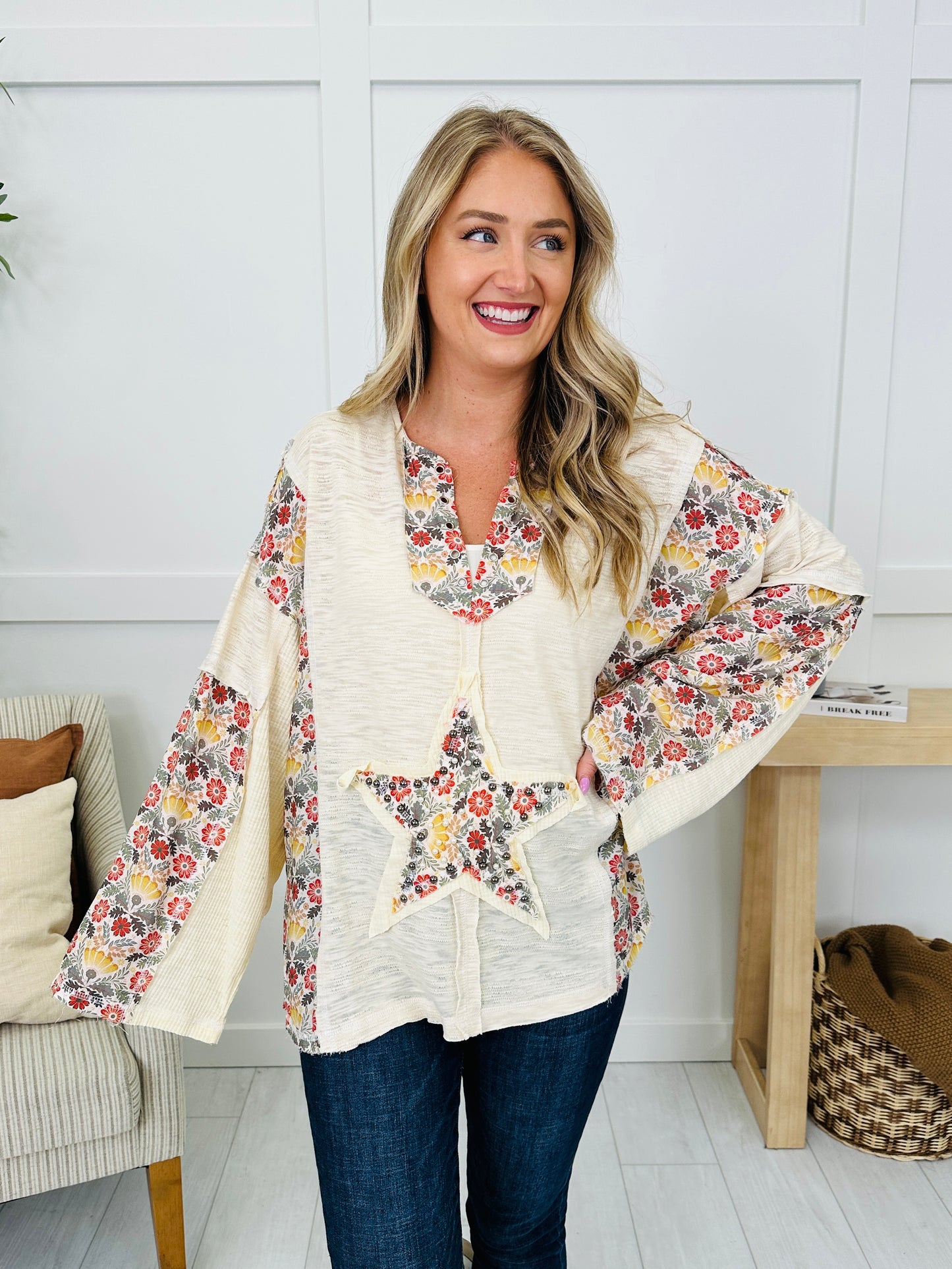 Her Own Constellation Top in Cream