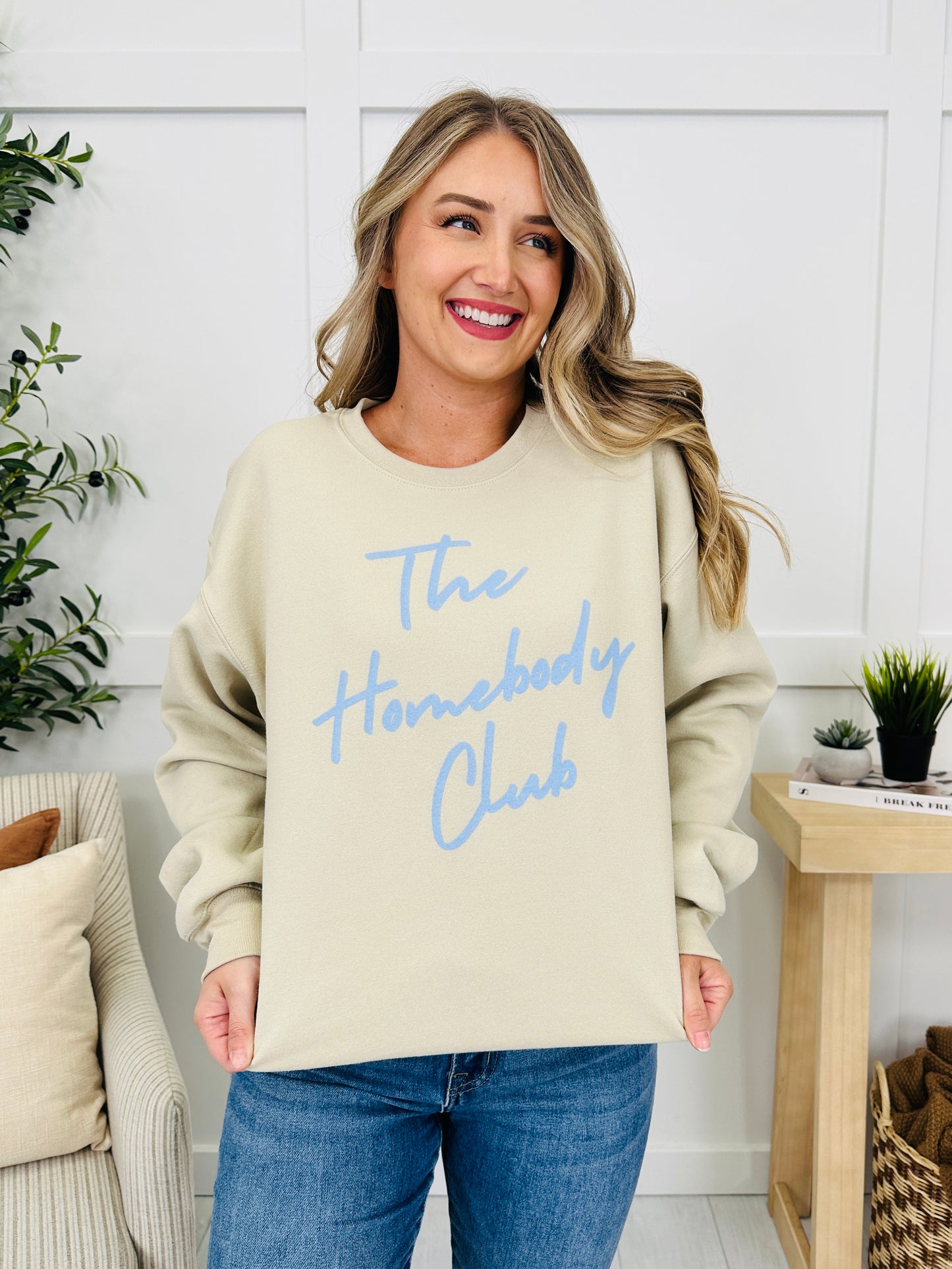 The Homebody Club Graphic Crewneck Sweatshirt--Multiple Colors!