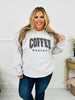Coffee Weather Crewneck Sweatshirt in Grey