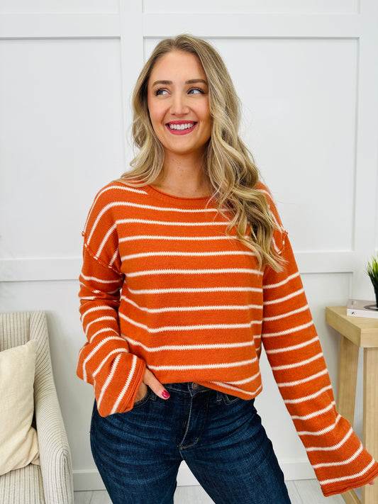 Every Other Beat Sweater in Pumpkin