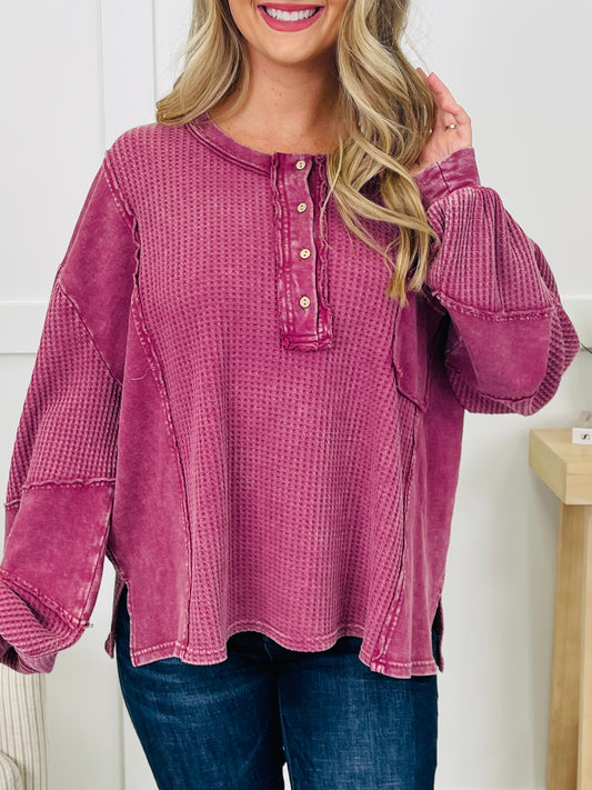 The Edge Edit Top in Mulberry