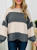 Parallel Mood Top in Latte/Charcoal