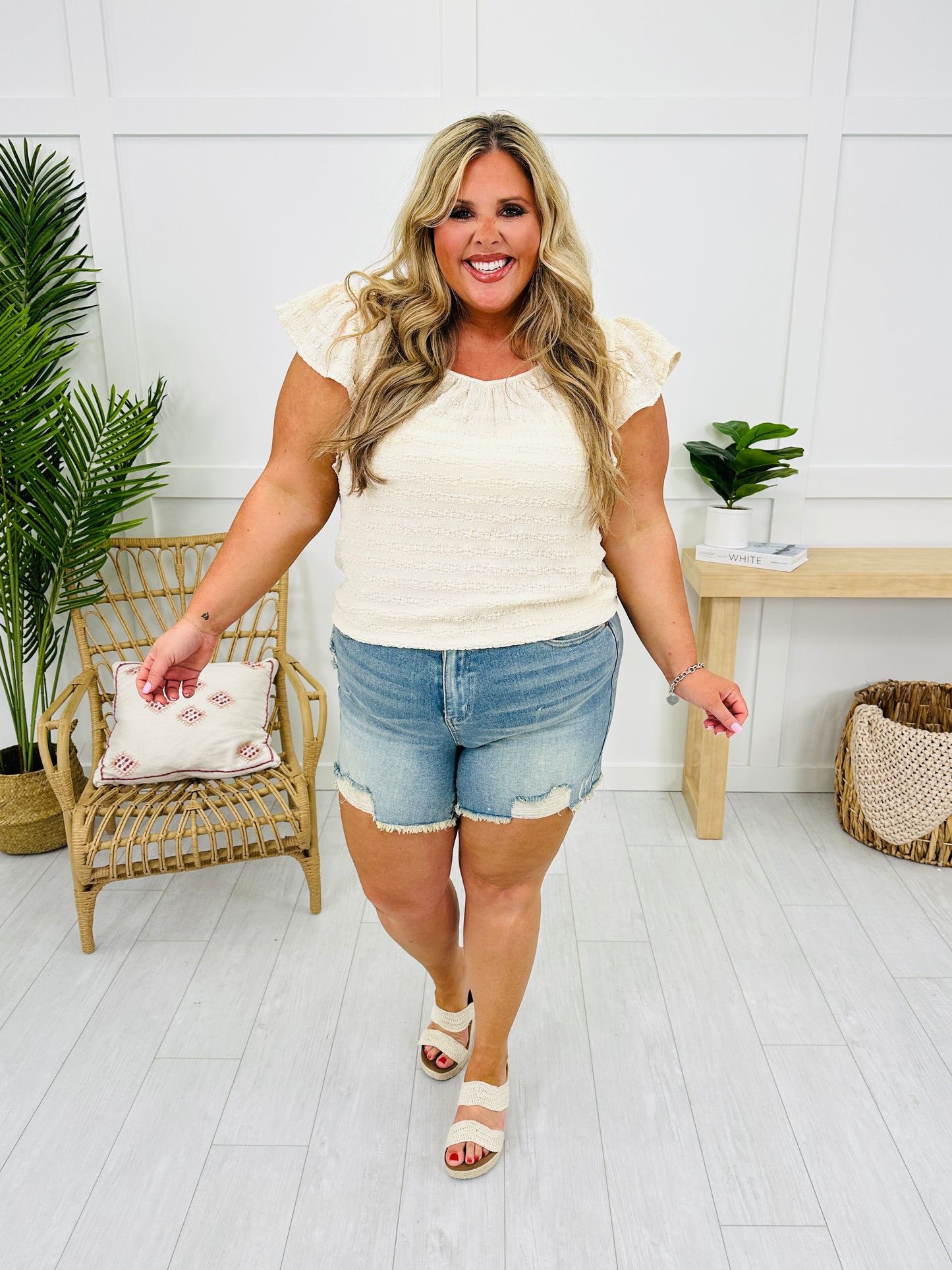 Judy Blue Fray the Way Shorts