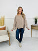 Striped Intuition Sweater in Camel