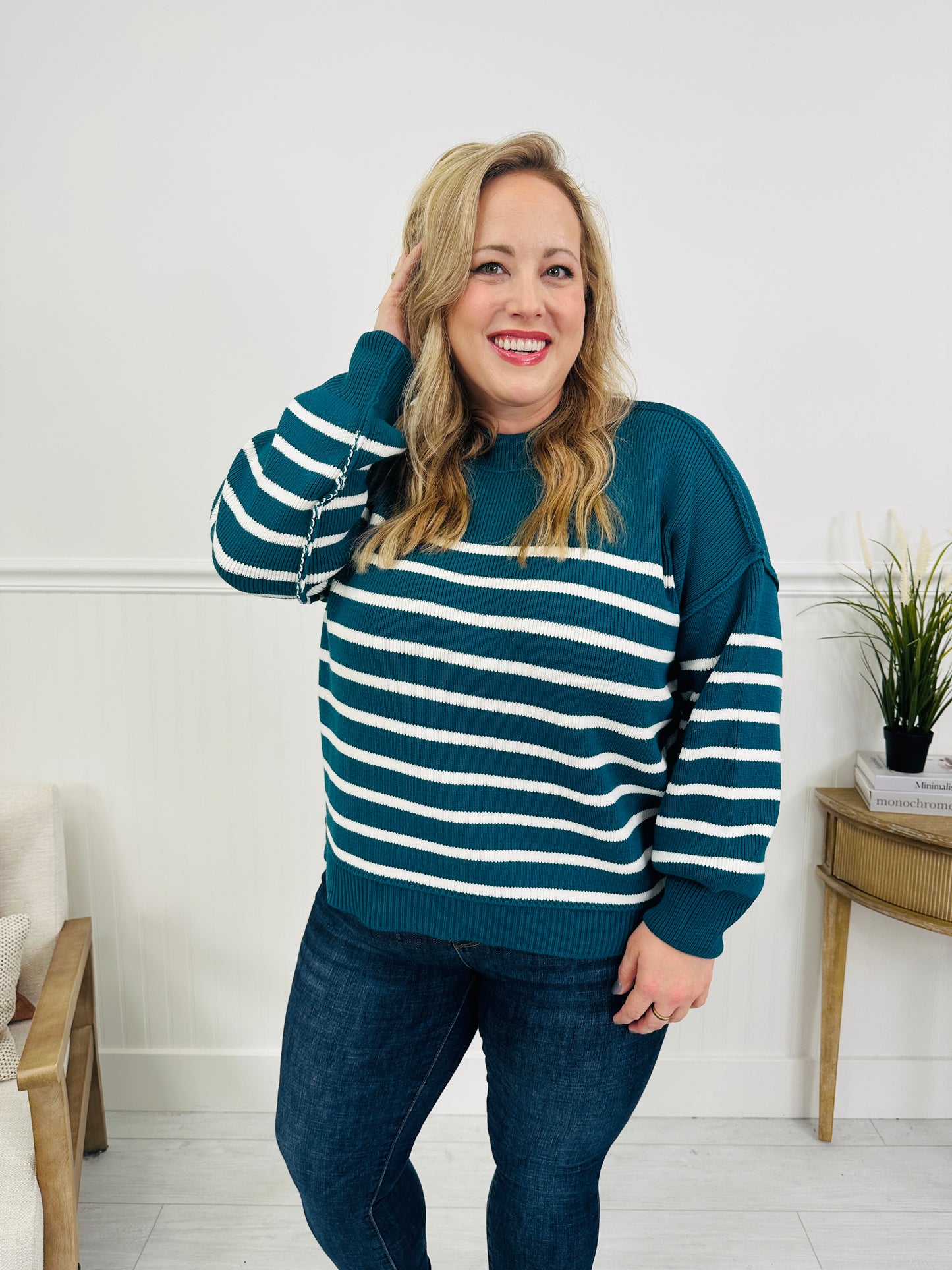Falling For Stripes Sweater-Multiple Colors!