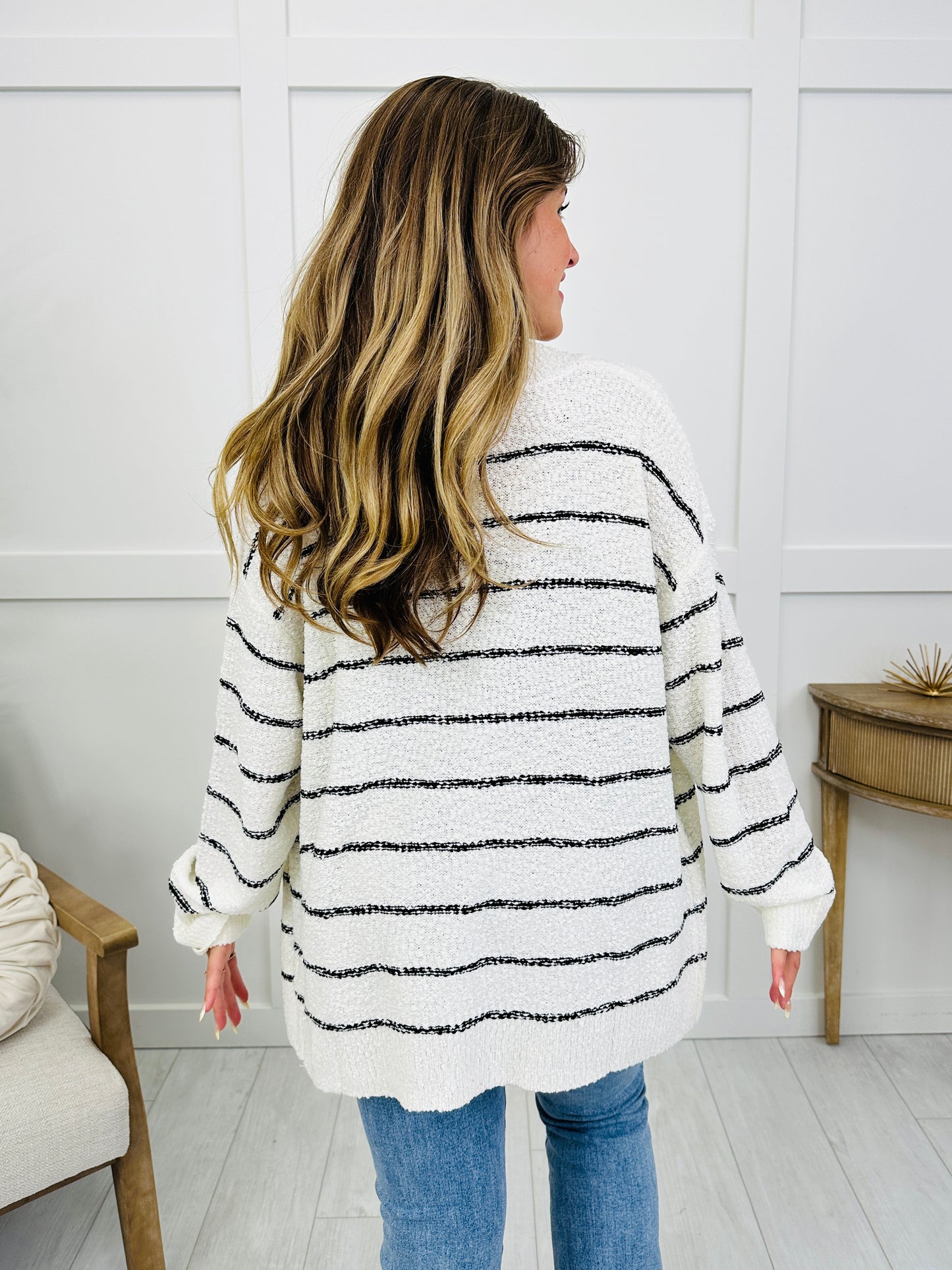 Simple Stripe Story Cardigan