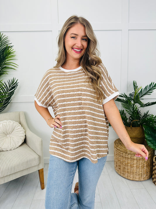 The Fine Line Top in Latte