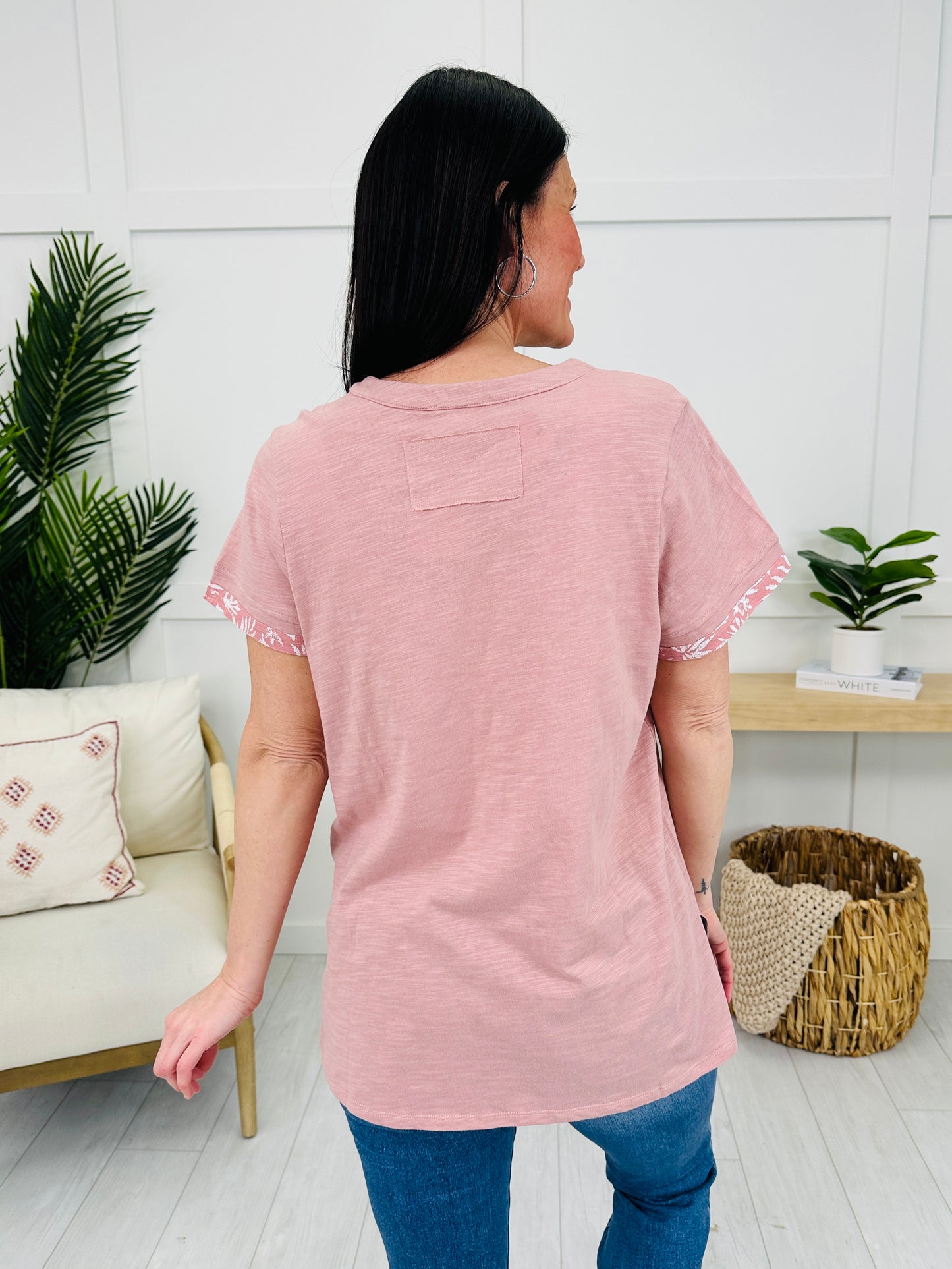 Softly Sunlit Top In Mauve