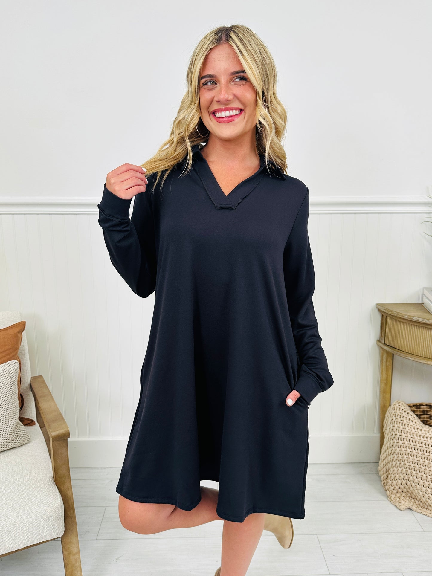 Fall Is In The Air Dress - Multiple Colors!