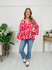 Darling Details Top in Magenta