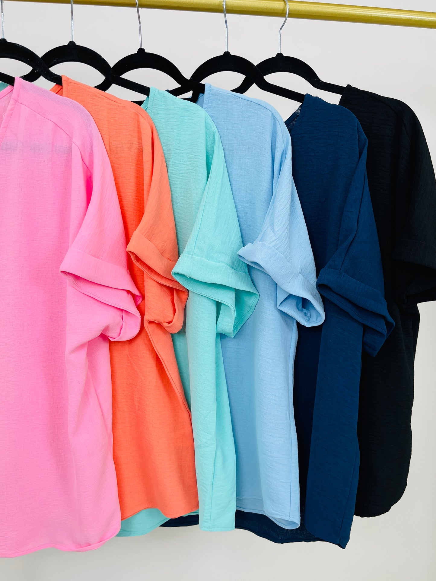 Carefree Vibes Top- Multiple Colors!
