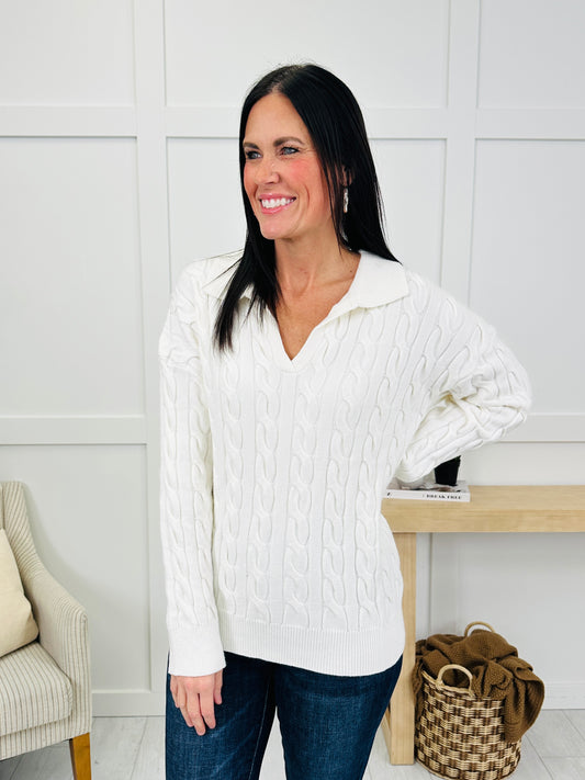 Sunday Polished Sweater in Cream