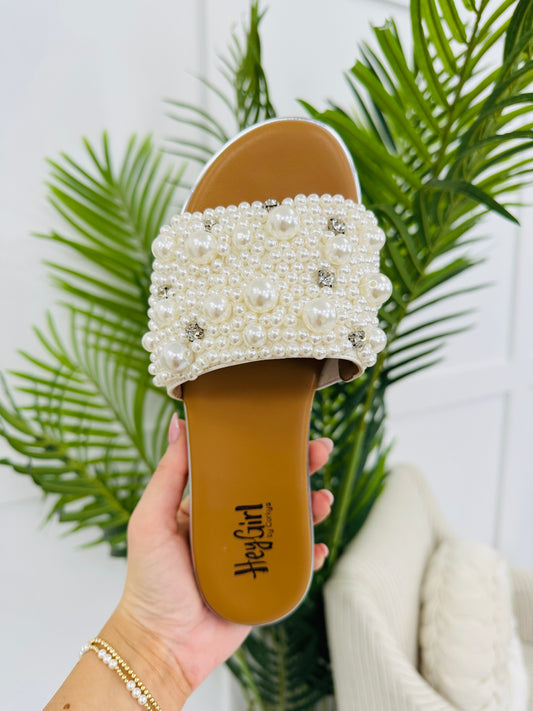 Rhinestone Romance Sandals In Ivory