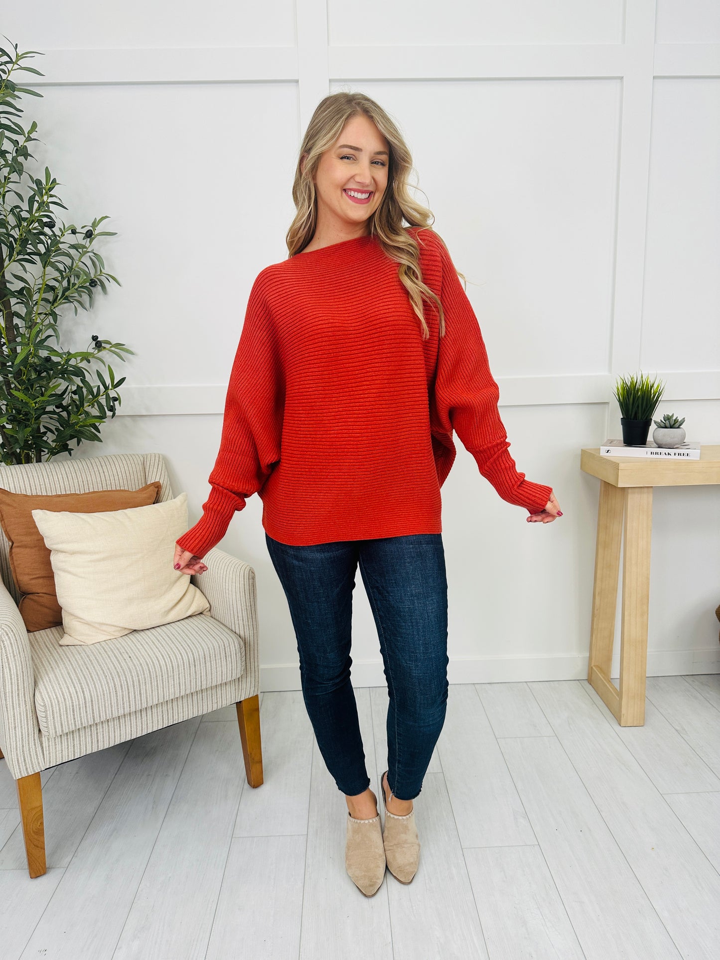 One Side Story Sweater- Multiple Colors!
