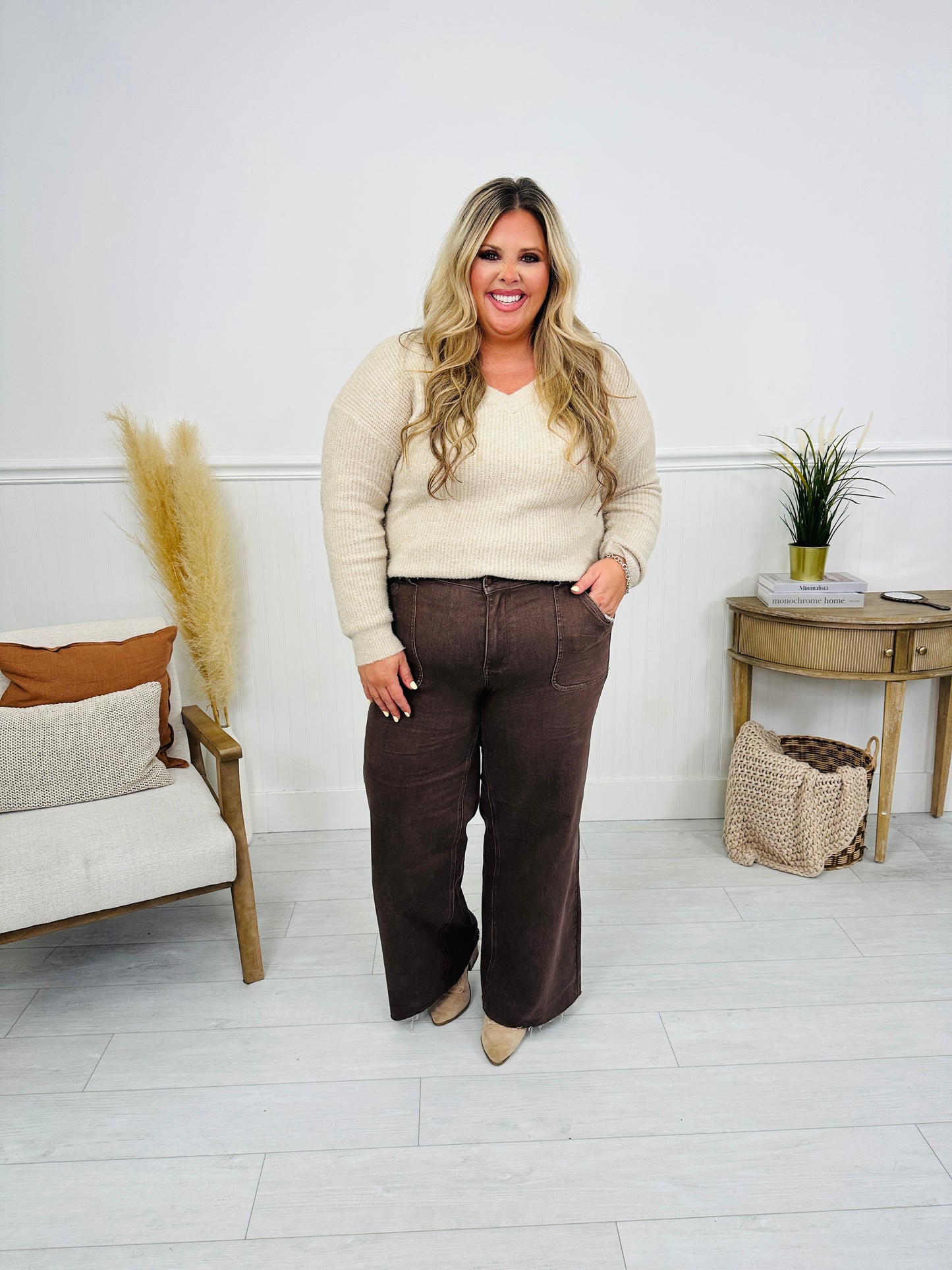 Judy Blue Box of Chocolates Retro Wide Jeans