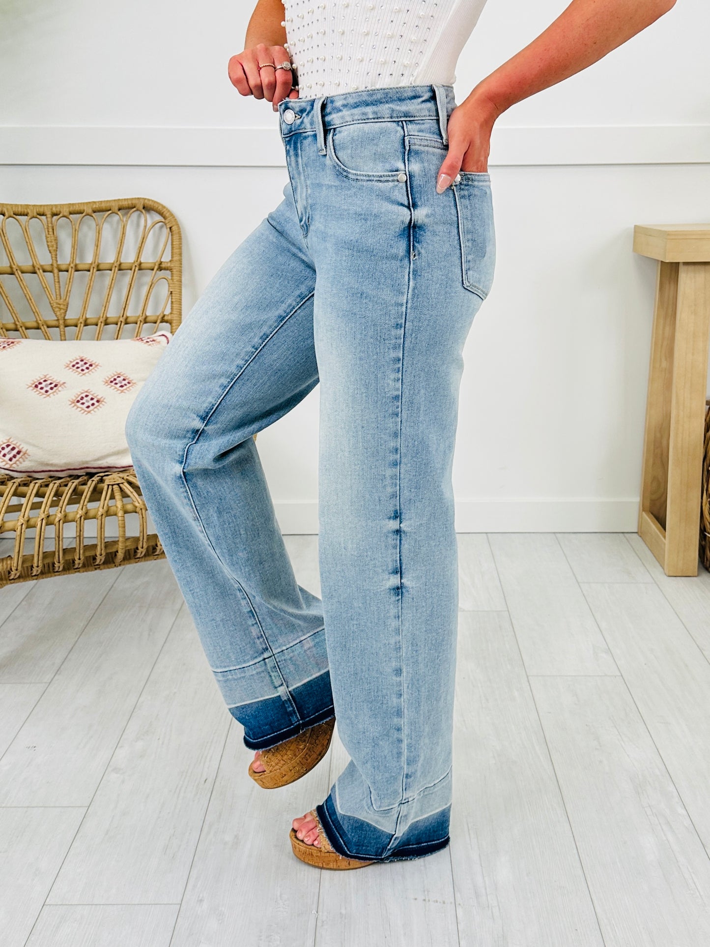 Judy Blue Release Your Inhibitions Wide Leg Jeans