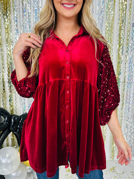 Season Of Sparkle Top- Multiple Colors!