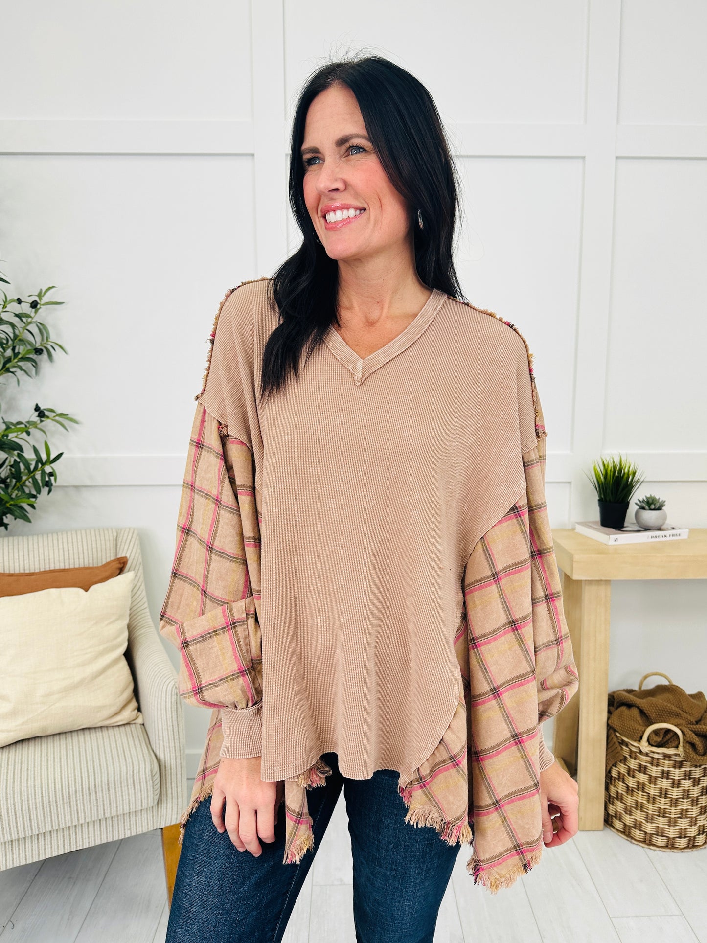 Fray The Rules Pullover in Latte