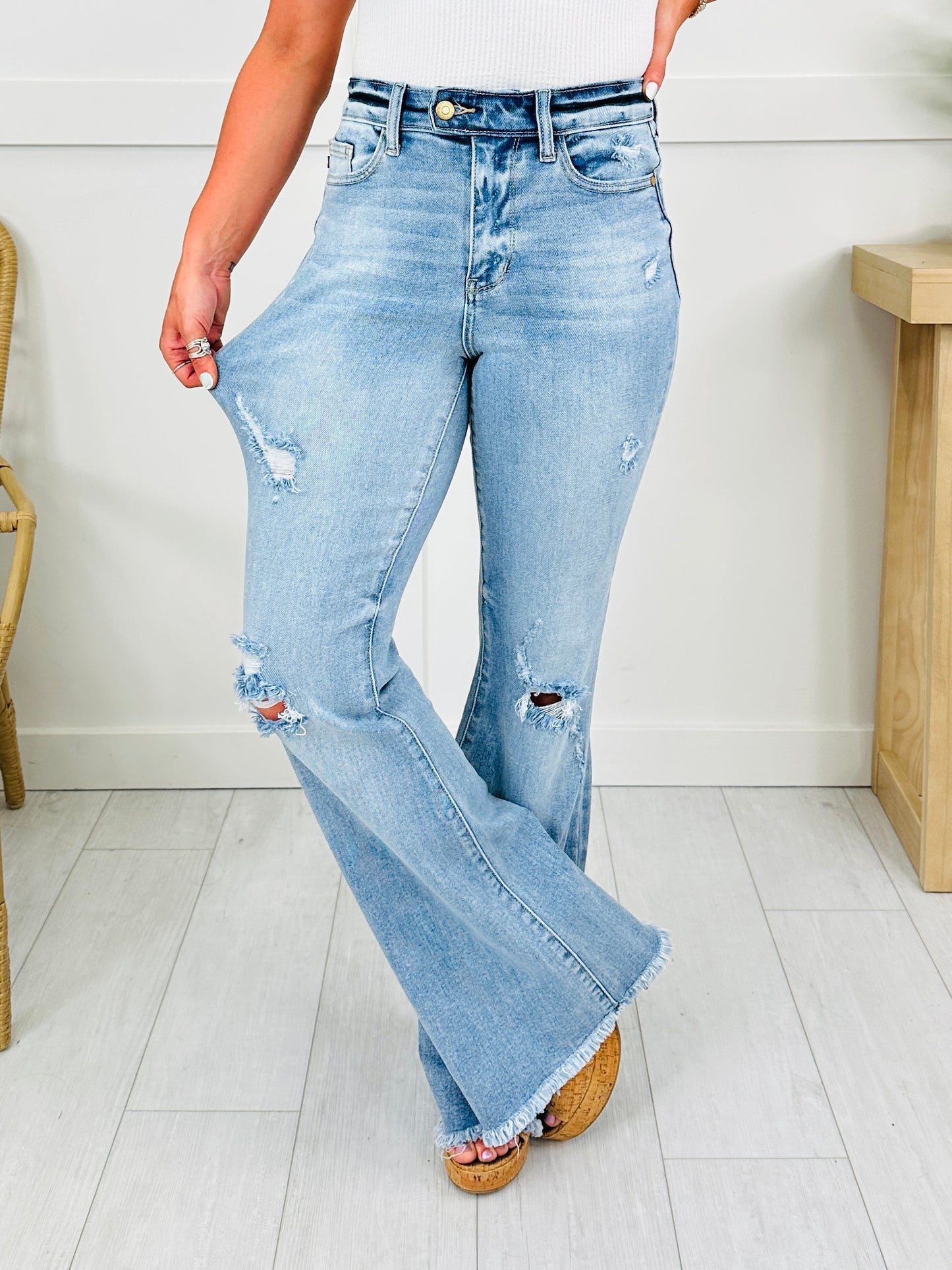 Judy Blue Look Good, Feel Better Flare Jeans