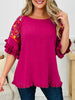 Frills Before Sunrise Top in Berry