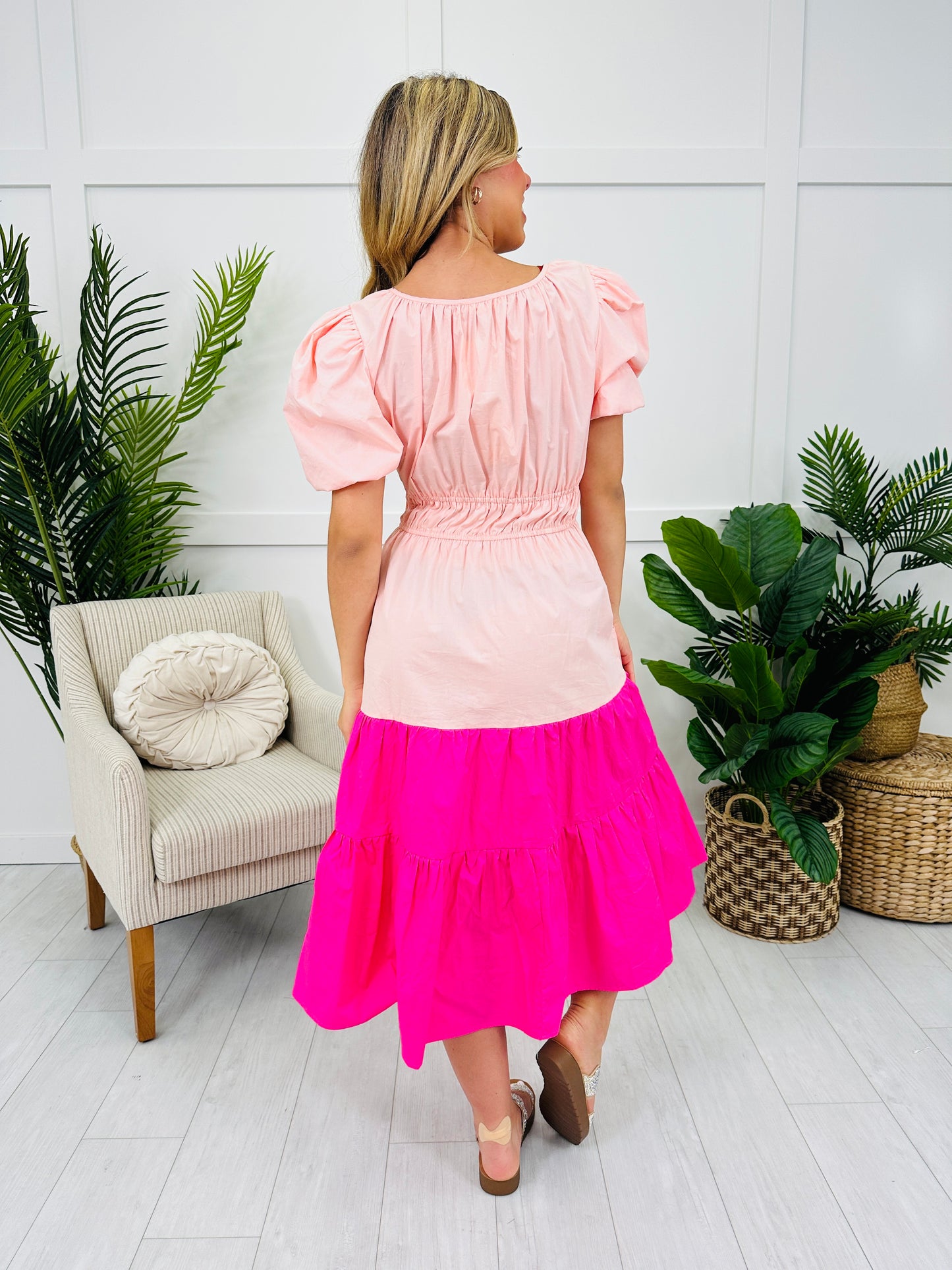 Pastel Poetry Dress in Blush Pink