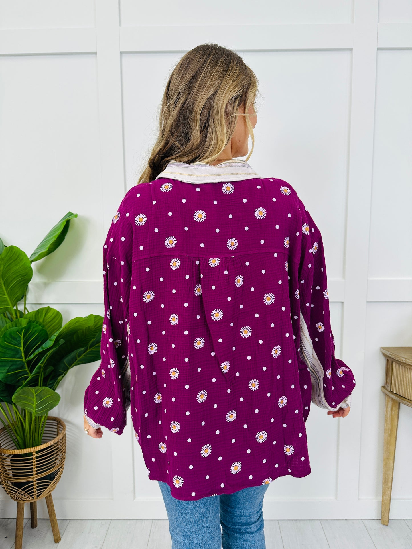 Whimsy Wander Top In Plum