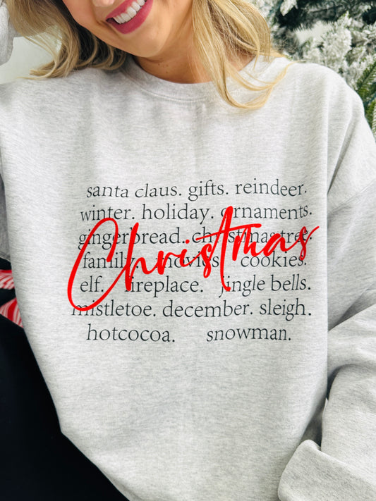 All About Christmas Graphic Crewneck Sweatshirt