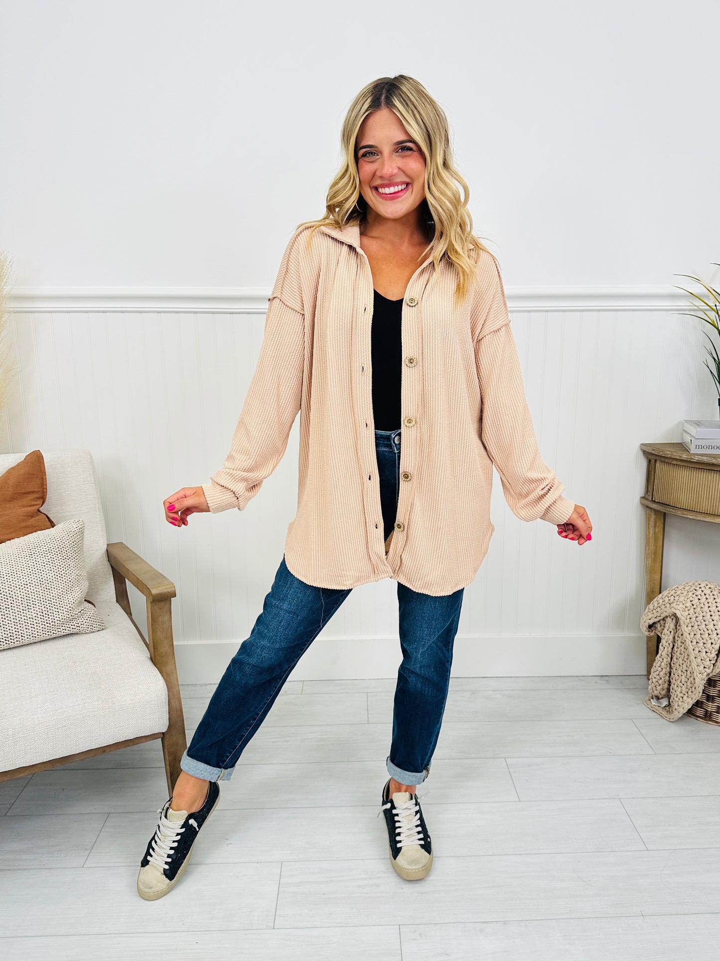 Fall Feelings Shacket- Multiple Colors!