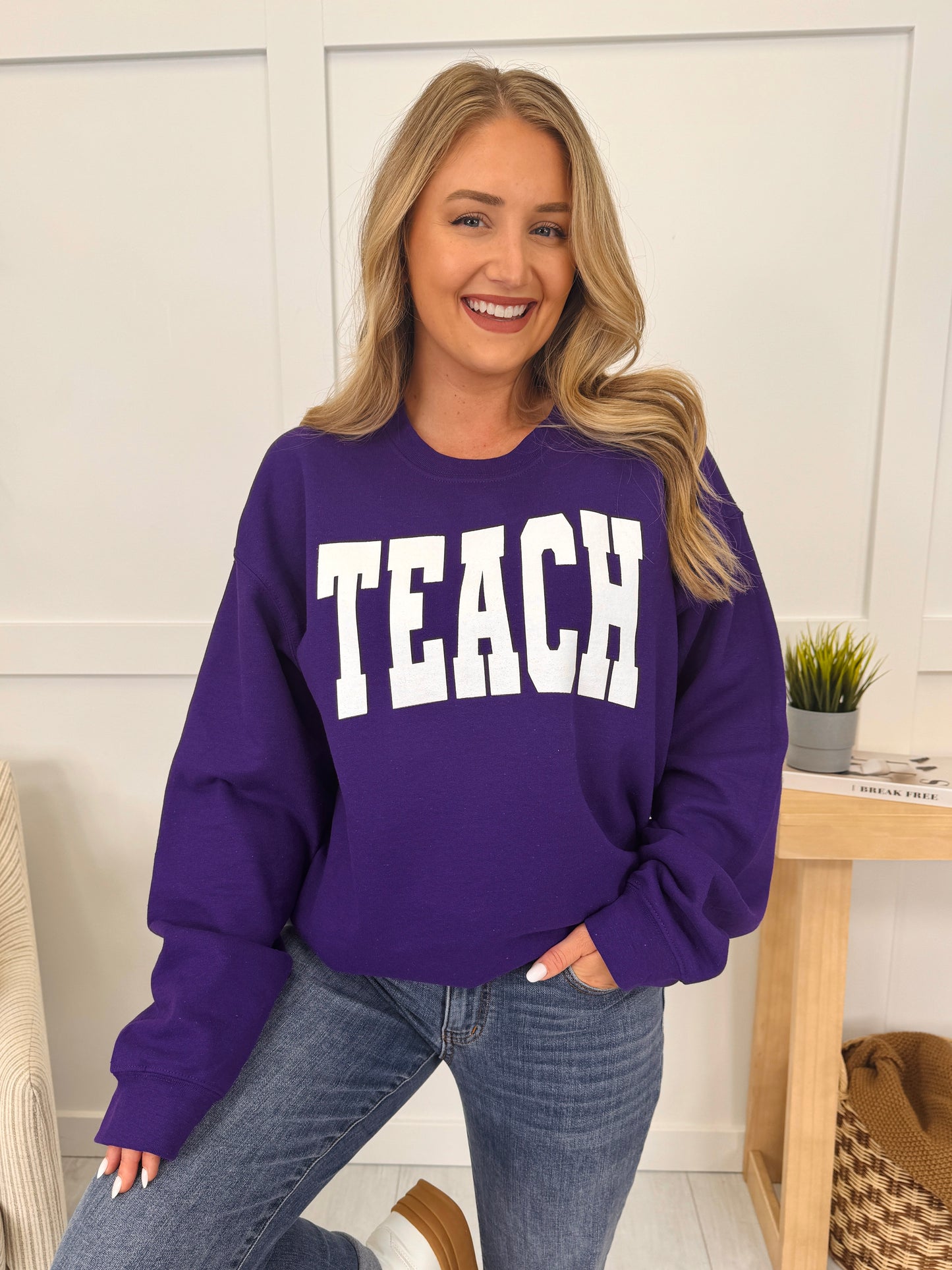 Teach Graphic Sweatshirt--Multiple Colors!
