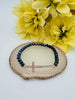 Beaded Cross Bracelet- Multiple Colors!