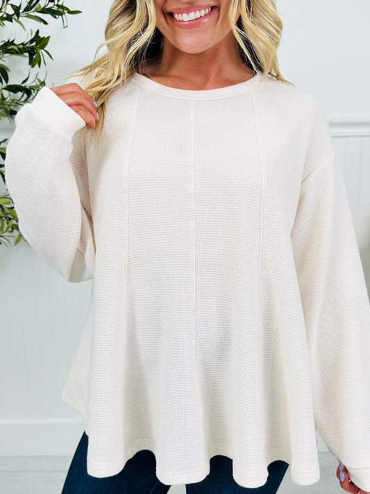Simply Soft Waffle Top In Multiple Colors