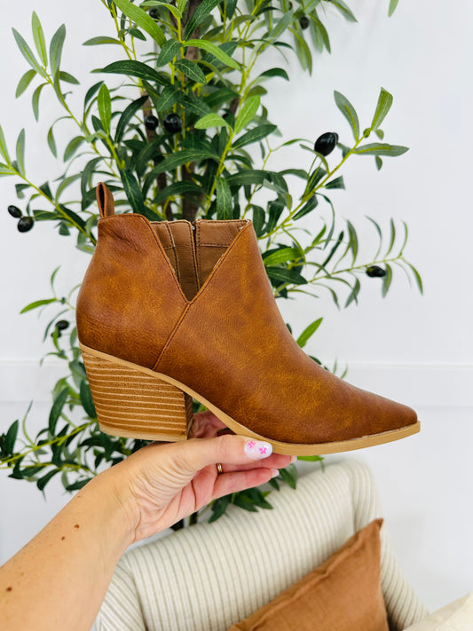 Midnight Mark Booties in Tan
