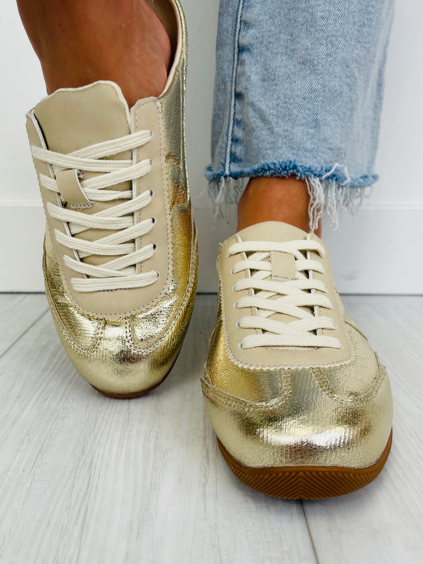 Weekend Runaround Sneakers In Gold
