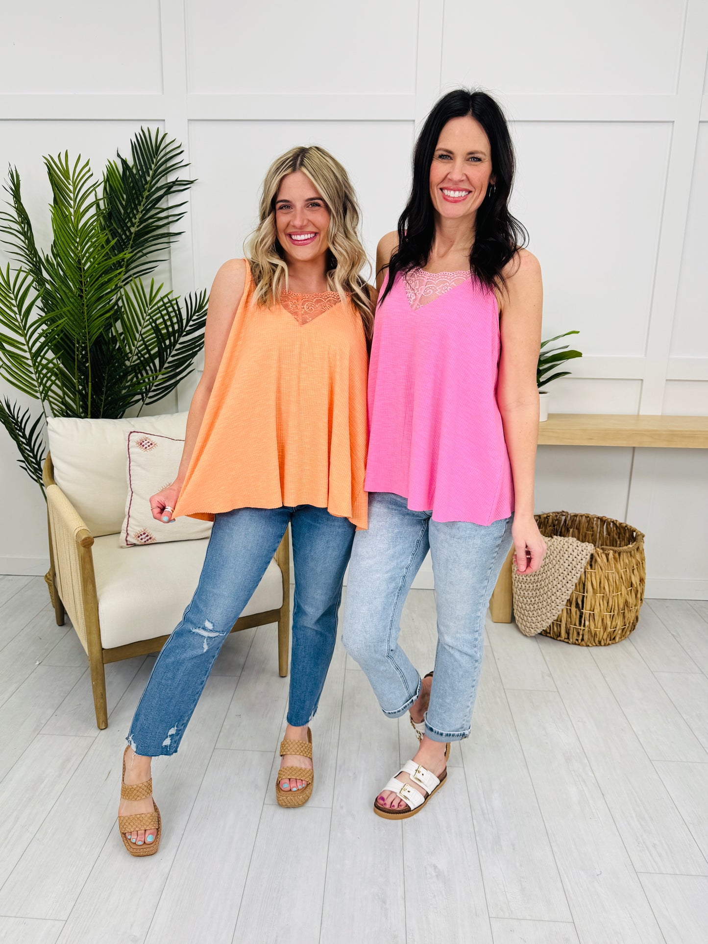 Delicate Desire Tank Top- Multiple Colors!