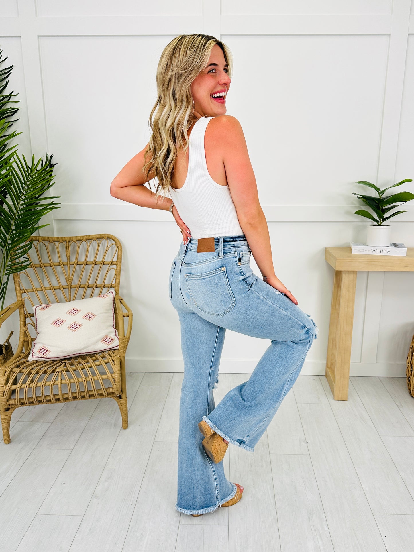Judy Blue Look Good, Feel Better Flare Jeans