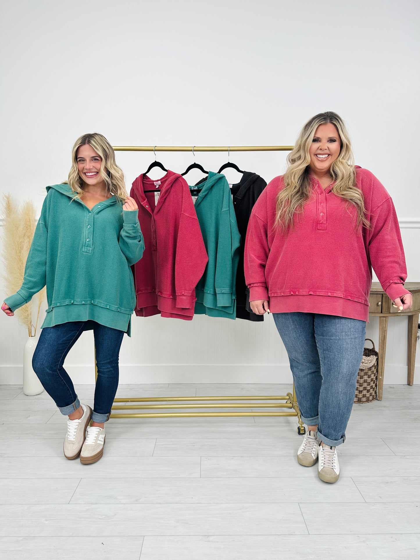 Hoodie Hype Corded Pullover-- Multiple Colors!