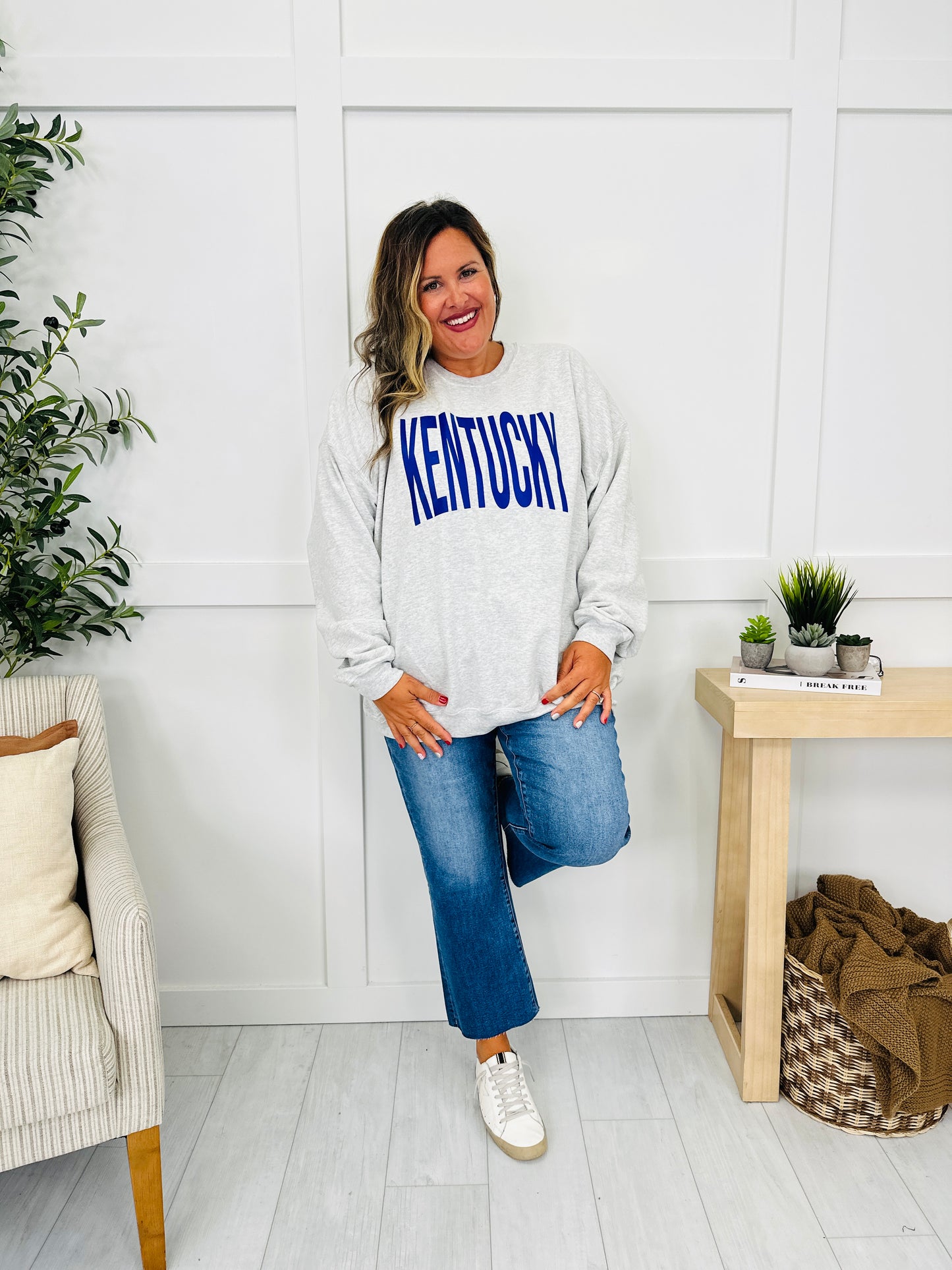 Kentucky Reversible KY Graphic Crewneck Sweatshirt