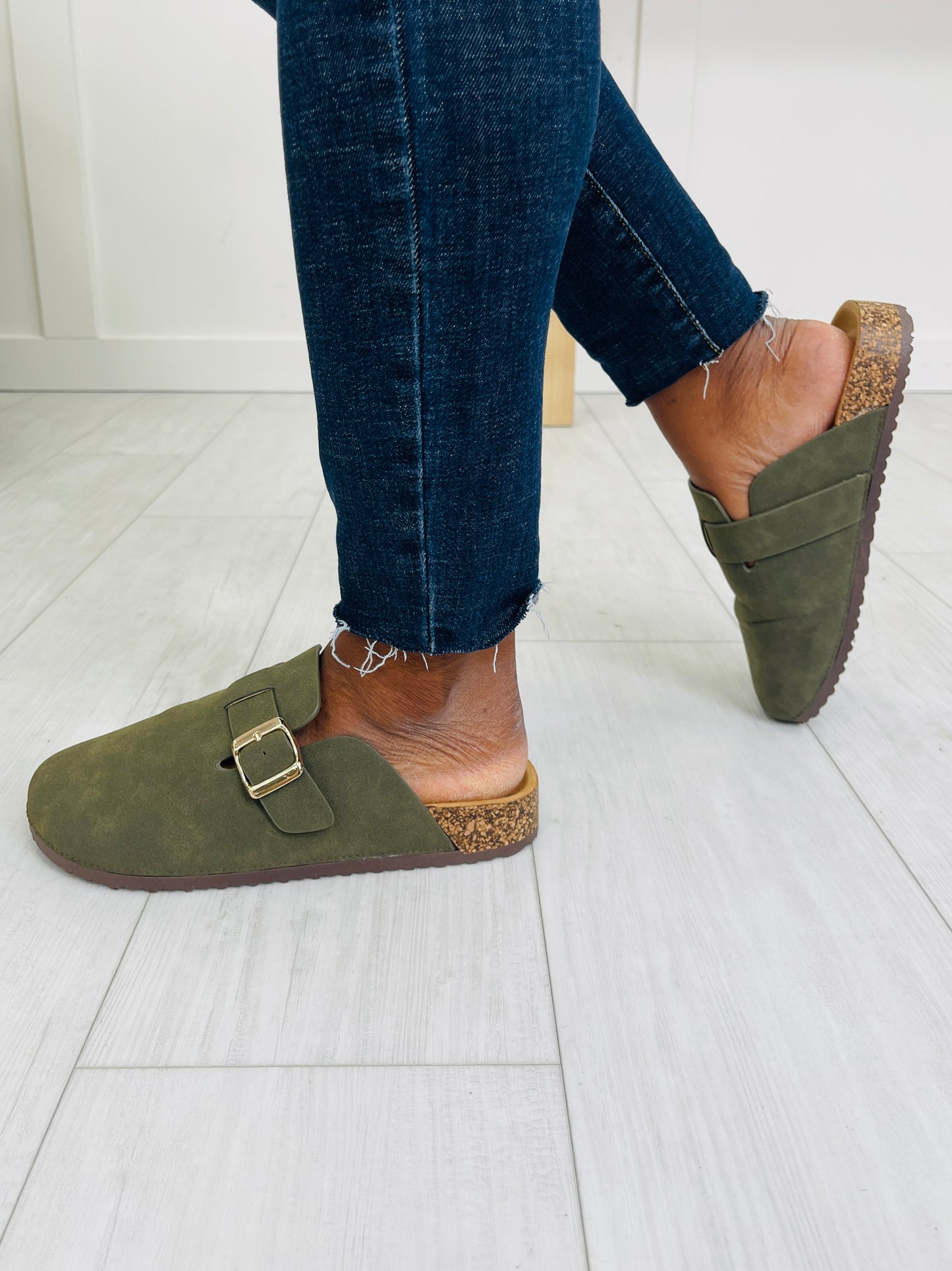 Echo In The Sole Clogs in Olive